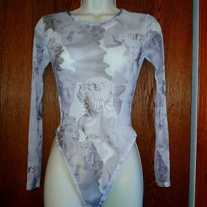 Mesh baroque bodysuit